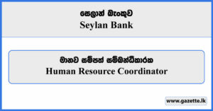 Human Resource Coordinator - Seylan Bank Vacancies 2023