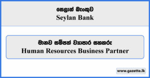 Human Resources Business Partner - Seylan Bank Vacancies 2024
