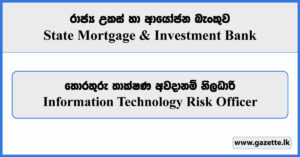 IT Risk Officer - State Mortgage & Investment Bank Vacancies 2024