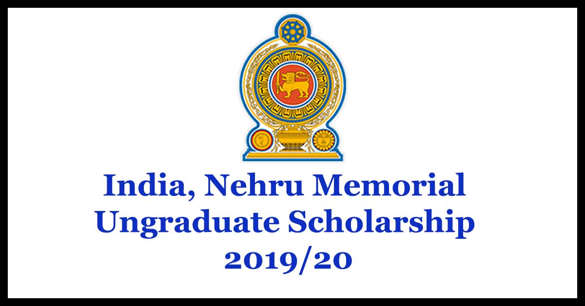 India, Nehru Memorial Ungraduate Scholarship 2019/20