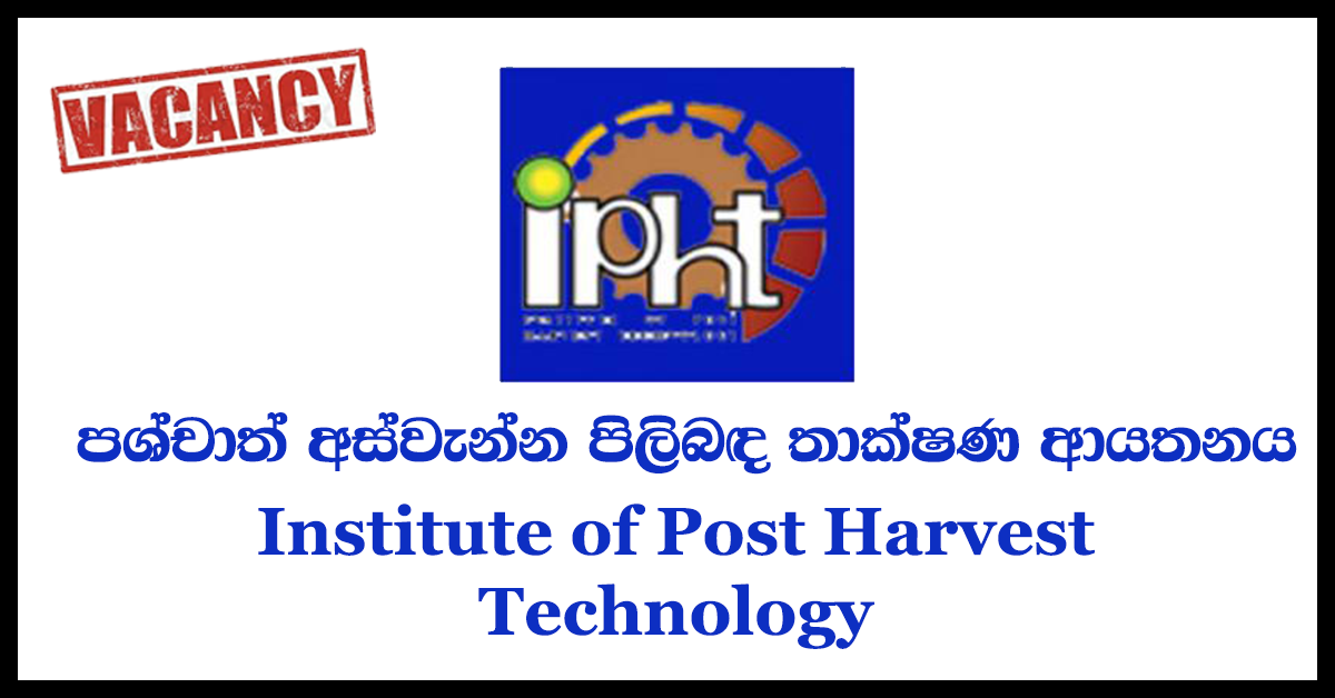 Additional Director, Principal Research Officer, Chief Extension Officer - Institute of Post Harvest Technology