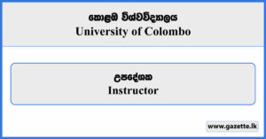 Instructor - University of Colombo Vacancies 2025