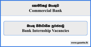 Bank Internship Vacancies 2024 - Commercial Bank