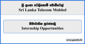 Internship Opportunities - Sri Lanka Telecom Mobitel Vacancies 2023