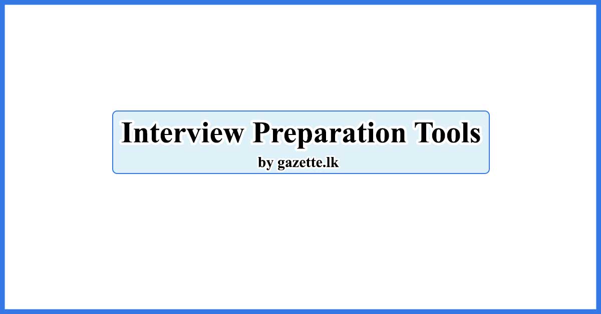 Interview Preparation Tools