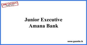 Junior Executive Amana Bank