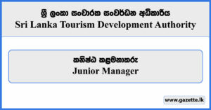 Junior Manager (IT) - Sri Lanka Tourism Development Authority Vacancies 2023