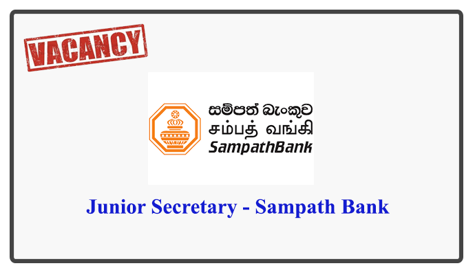 Junior Secretary - Sampath Bank