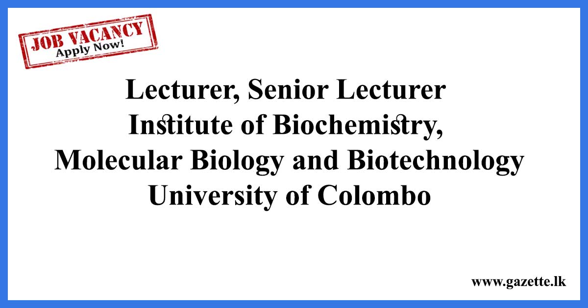 Lecturer,-Senior-Lecturer---Institute-of-Biochemistry