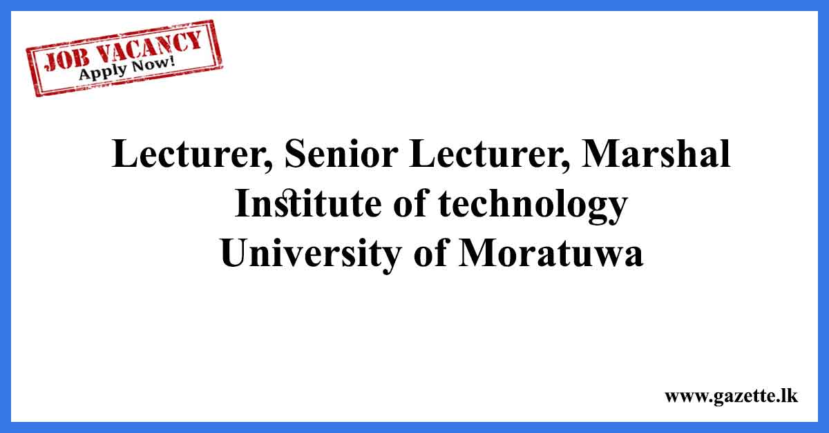 Lecturer,-Senior-Lecturer,-Marshal-Institute-of-technology,-University-of-Moratuwa