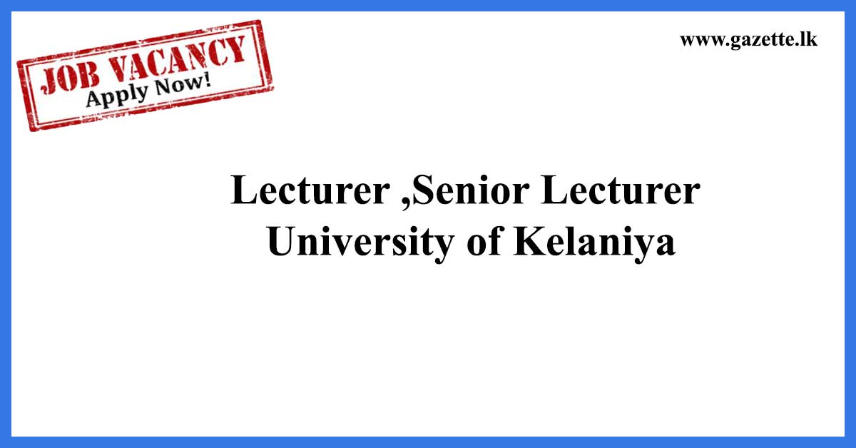 Lecturer-,Senior-Lecturer---University-of-Kelaniya