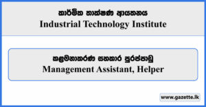Government Management Assistant Vacancies 2023 - Industrial Technology Institute