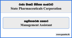 Management Assistant - State Pharmaceuticals Corporation Vacancies 2023