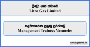 Management Trainee - Litro Gas Limited Vacancies 2025