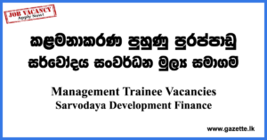 Private Management Trainee Vacancies