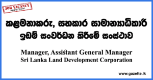Manager,-Assistant-General-Manager---Sri-Lanka-Land-Development-Corporation-