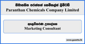 Marketing Consultant - Paranthan Chemicals Company Limited Vacancies 2023