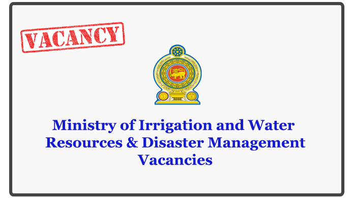 Ministry of Irrigation and Water Resources & Disaster Management Vacancies