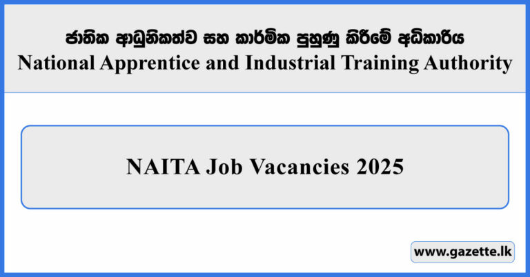 NAITA Job Vacancies 2025 - National Apprentice and Industrial Training ...
