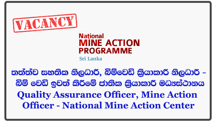 Quality Assurance Officer, Mine Action Officer - National Mine Action Center