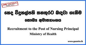 Nursing Principal - Ministry of Health Vacancies 2023