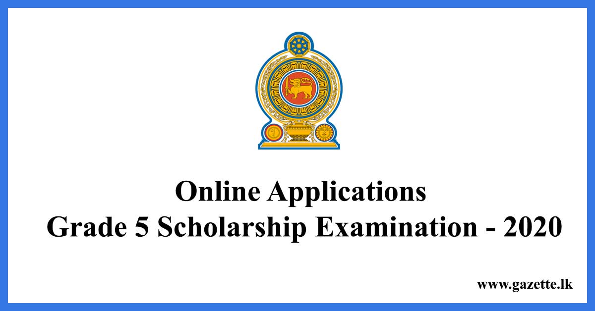 Online-Applications-Grade-5-Scholarship-Examination---2020