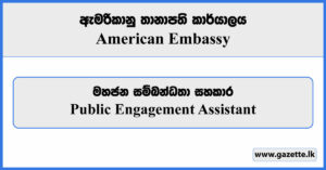 Public Engagement Assistant - American Embassy Vacancies 2023