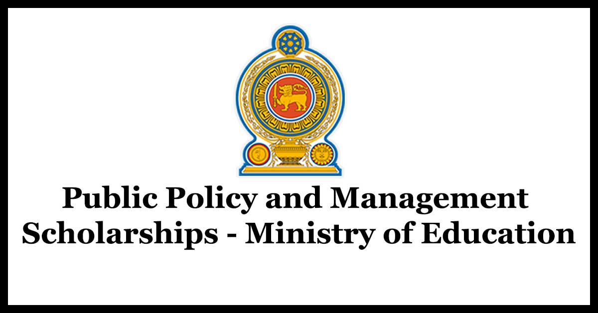 Public Policy and Management Scholarships - Ministry of Education