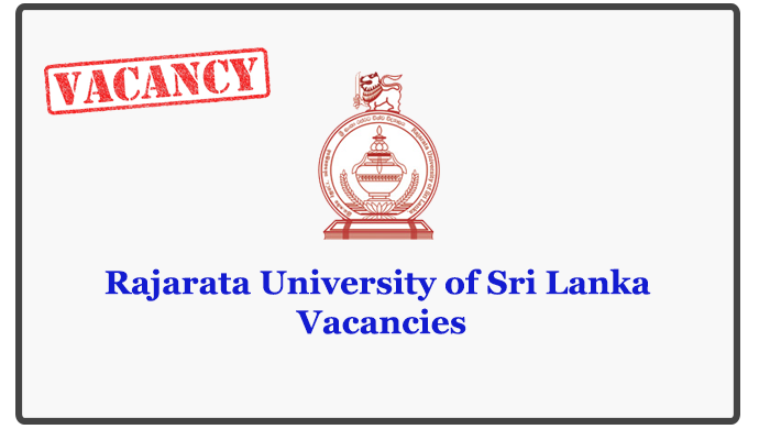 Rajarata University of Sri Lanka Vacancies