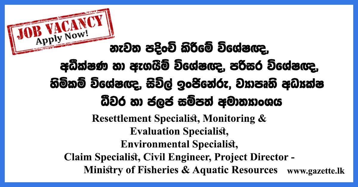 Resettlement-Specialist,-Monitoring-&-Evaluation-Specialist,-Environmental-Specialist,-Claim-Specialist,-Civil-Engineer,-Project-Director