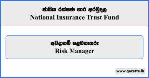 Risk Manager - National Insurance Trust Fund Vacancies 2025