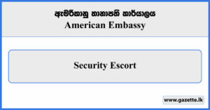 Security Escort - American Embassy Vacancies 2024