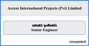 Senior Engineer - Access International Projects Private Limited Vacancies 2025