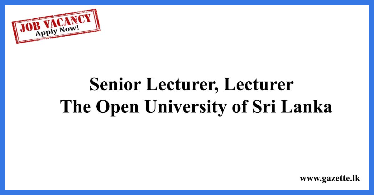 Senior-Lecturer,-Lecturer--OUSL