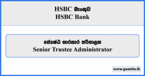 Senior Trustee Administrator - HSBC Bank Vacancies 2025