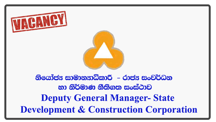 Deputy General Manager (Finance) - State Development & Construction Corporation