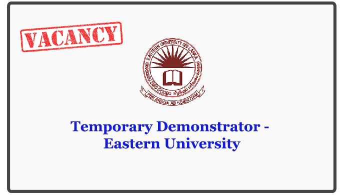 Temporary Demonstrator - Eastern University