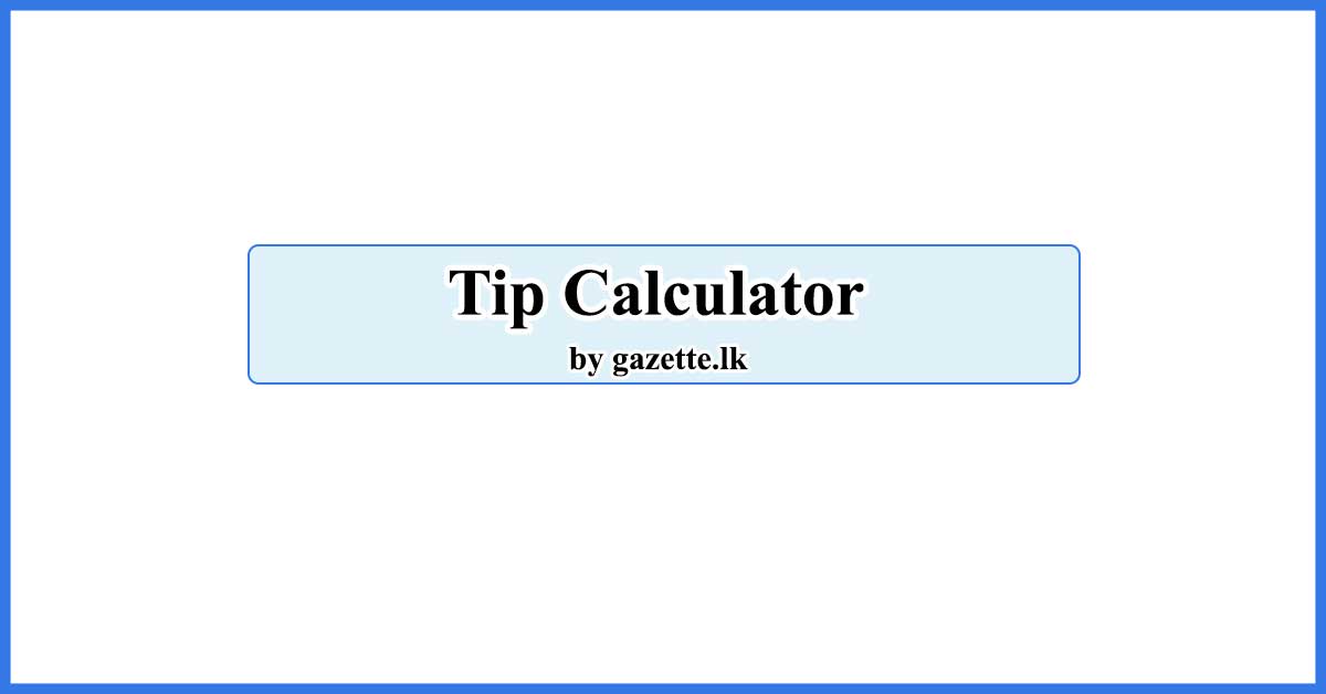 Tip Calculator