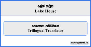 Trilingual Translator - Lake House Vacancies 2025