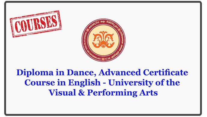 Diploma in Dance, Advanced Certificate Course in English - University of the Visual & Performing Arts