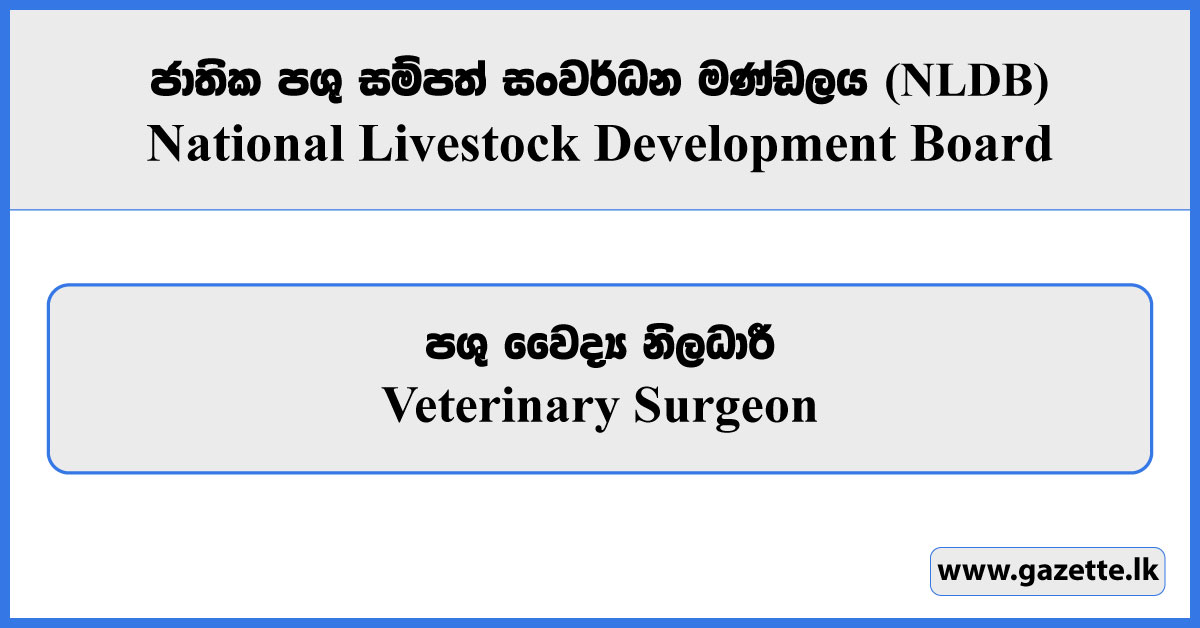 Veterinary Surgeon - National Livestock Development Board Vacancies 2026