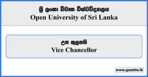 Vice Chancellor - Open University of Sri Lanka Vacancies 2024