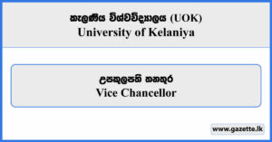 Vice Chancellor - University of Kelaniya Vacancies 2026