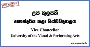 Vice Chancellor - University of the Visual & Performing Arts Vacancies 2023