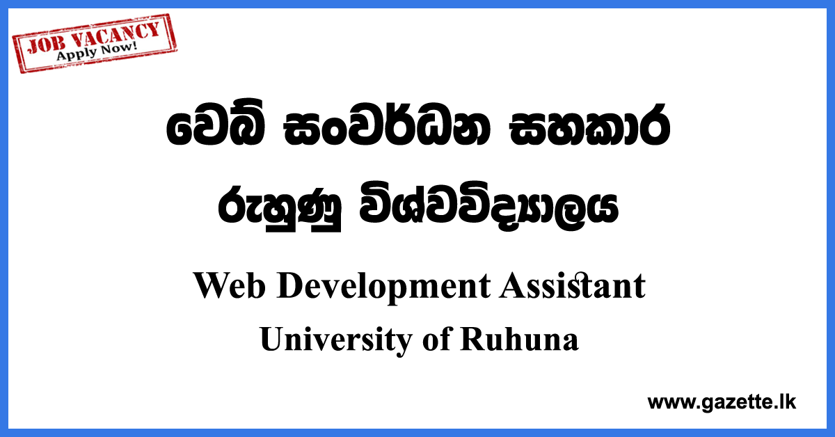 Web Development Assistant Vacancies