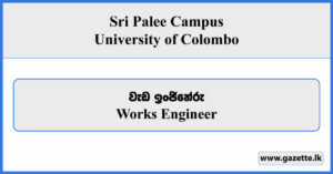 Works Engineer - Sri Palee Campus Vacancies 2026