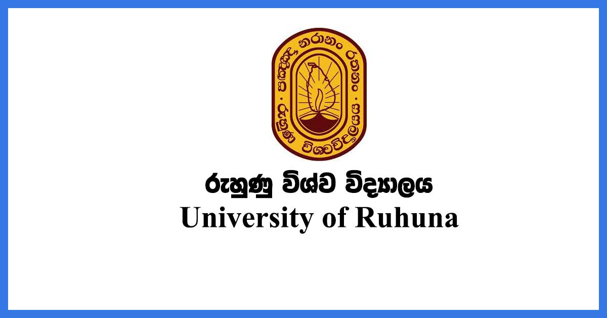 university of ruhuna