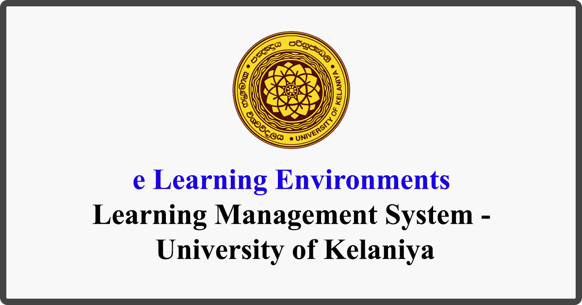 kelaniya-university-lms-gazette-lk